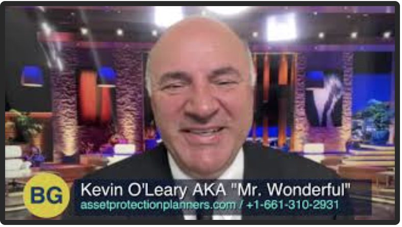 Kevin O'Leary Mr. Wonderful Asset Protection