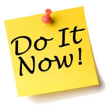 do it now note
