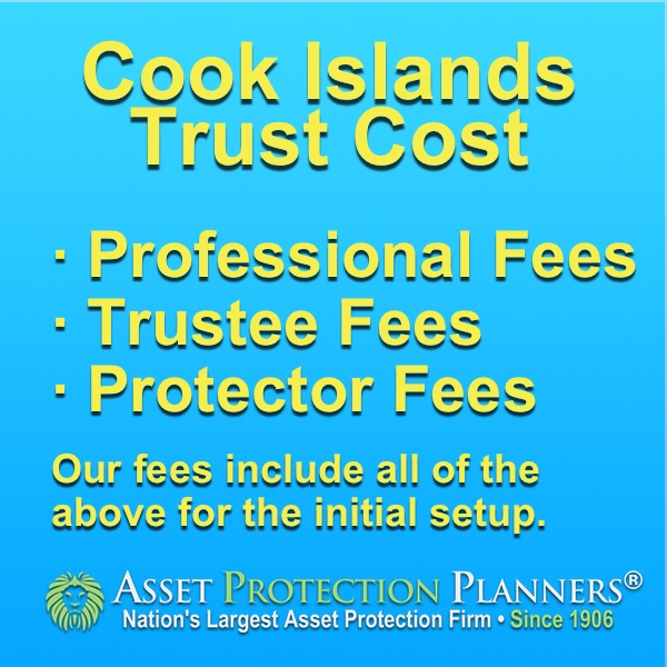 Cook Islands Trust Cost