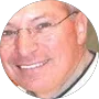 A close-up of a smiling older man wearing glasses, captured inside a circular frame—perfect for showcasing customer reviews or testimonials.
